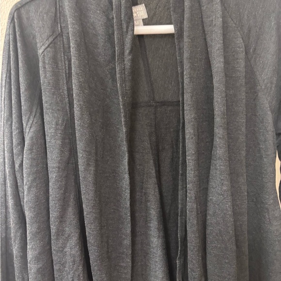 Converse Gray Knit Cardigan Sweater - Picture 2 of 4